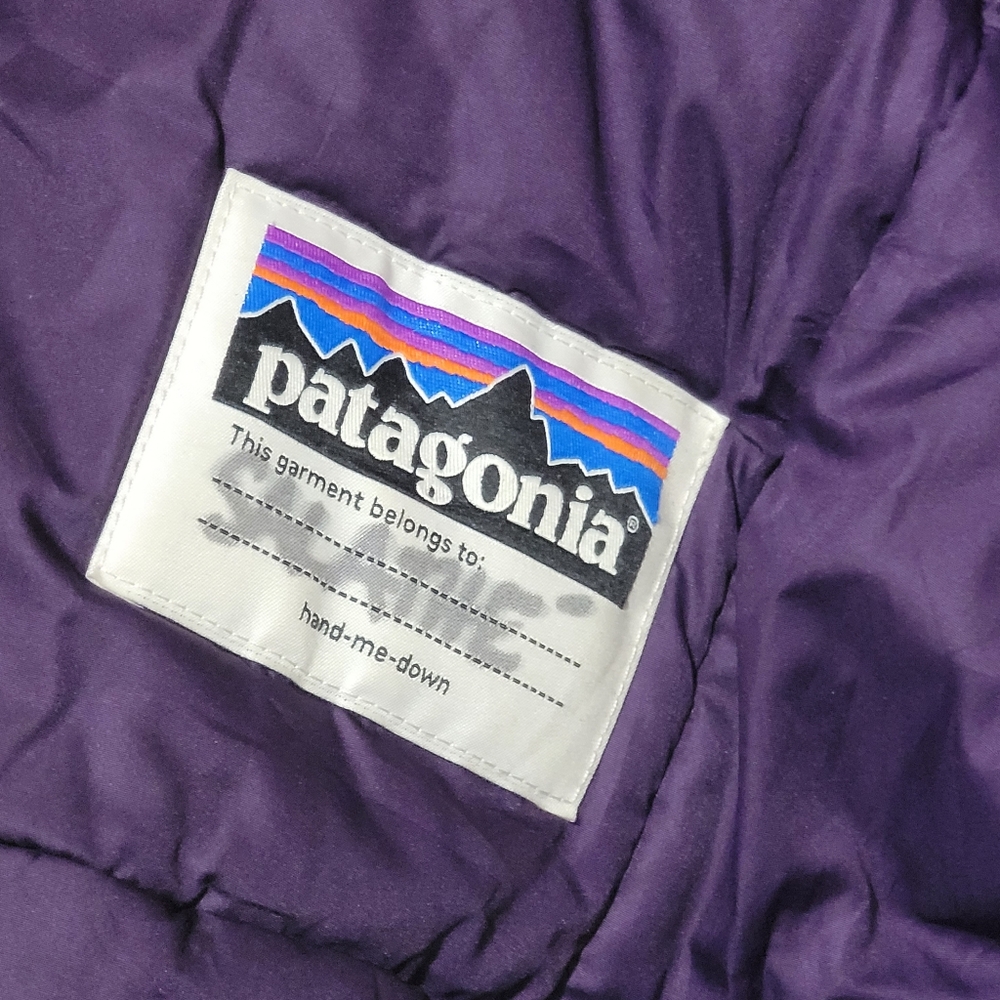 Kids Size 12 Medium Patagonia Coat Green - Picture 6 of 9
